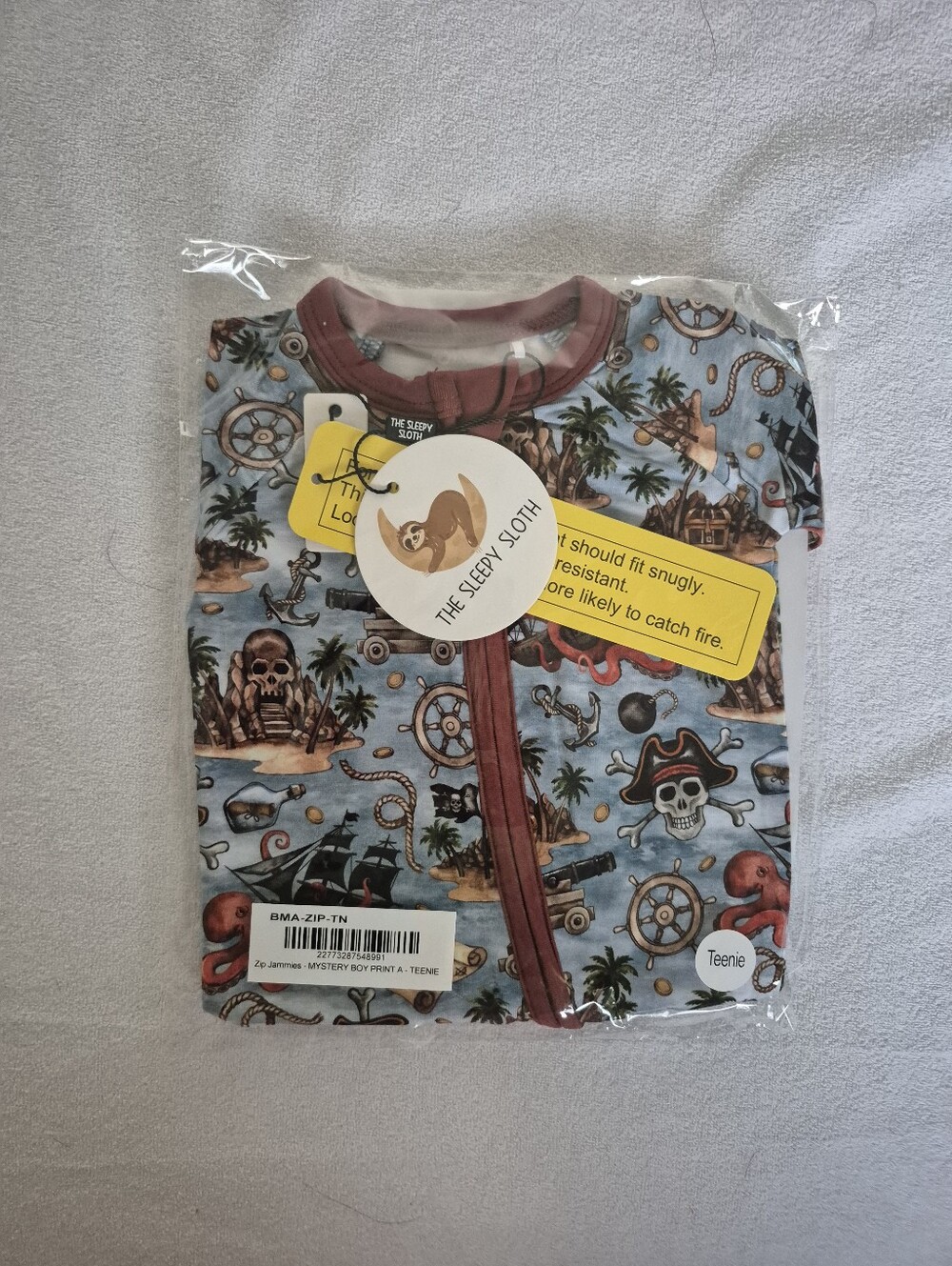 Sleepy Sloth Teenie Zip